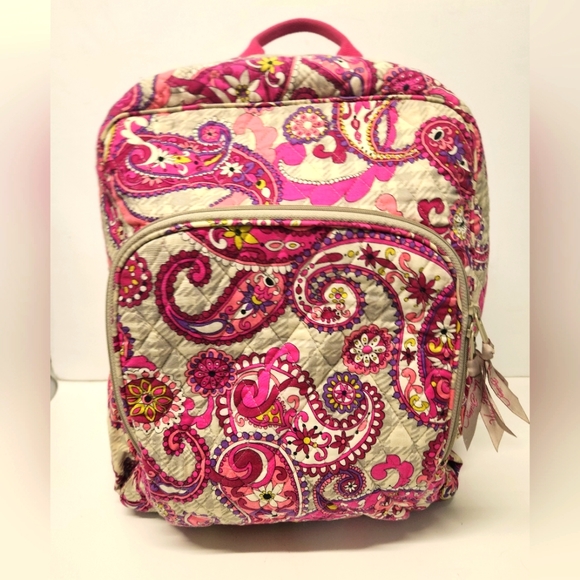 Vera Bradley Bags Vera Bradley Quilted Backpack Very Berry Paisley Floral Pink Purple Poshmark